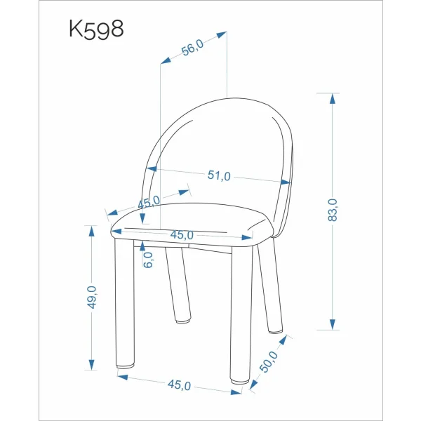 Стул HALMAR K598 бежевый