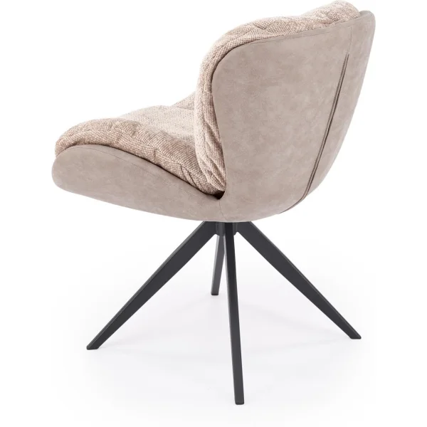 Стул HALMAR K599 бежевый/черный, поворотный