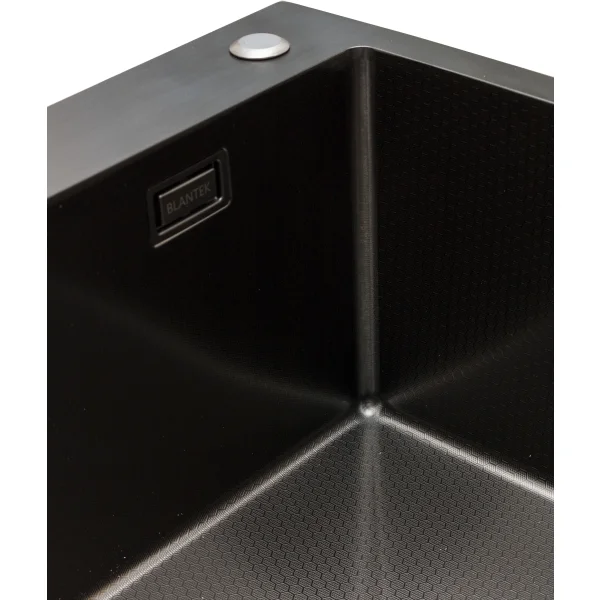 Кухонная мойка из нержавейки BLANTEK LS-5050HN Honeycomb Nano black