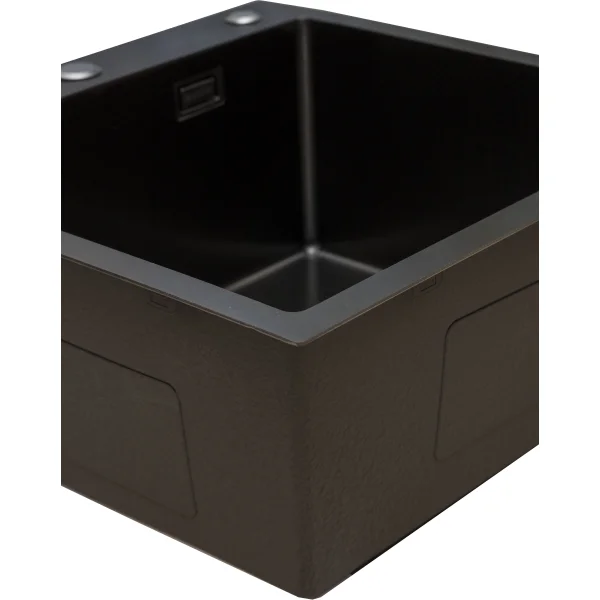 Кухонная мойка из нержавейки BLANTEK LS-5050HN Honeycomb Nano black