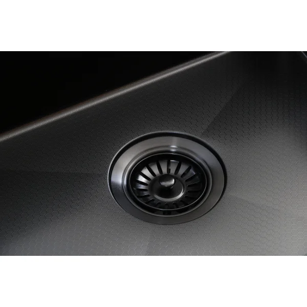 Кухонная мойка из нержавейки BLANTEK FS-5050HN Honeycomb Nano black ECO