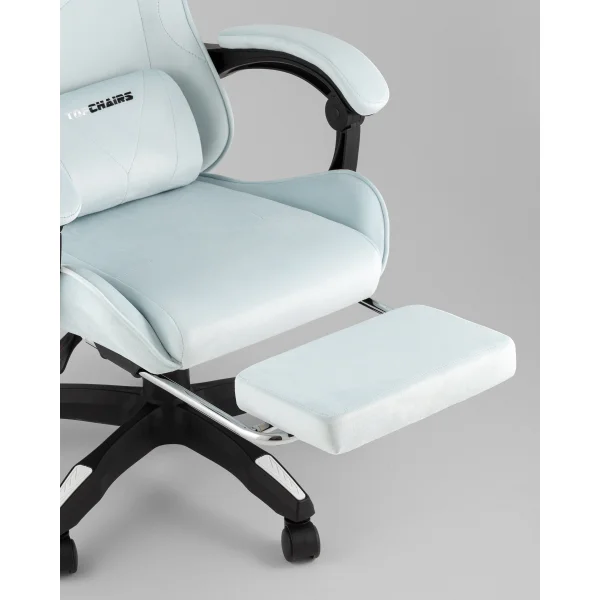 Кресло спортивное TopChairs MG-7019 велюр светло-голубой