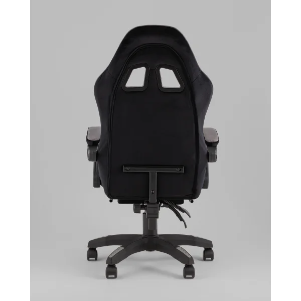 Кресло спортивное TopChairs MG-7019 велюр черно-серый