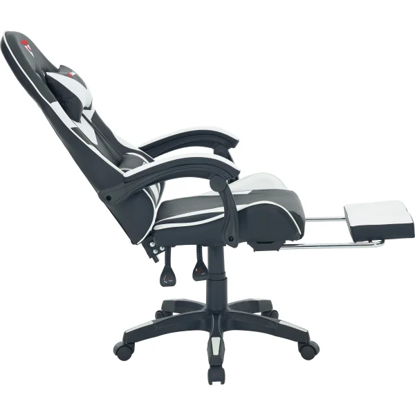 Кресло спортивное TopChairs MG-7019 черно-белый