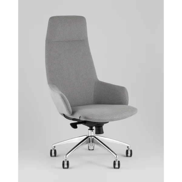 Кресло руководителя TopChairs Bow в ткани серый