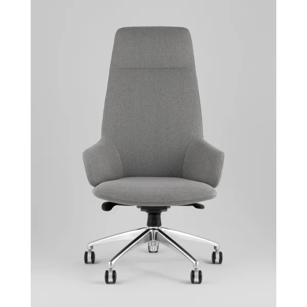 Кресло руководителя TopChairs Bow в ткани серый