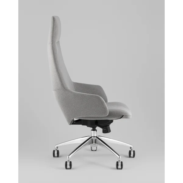 Кресло руководителя TopChairs Bow в ткани серый