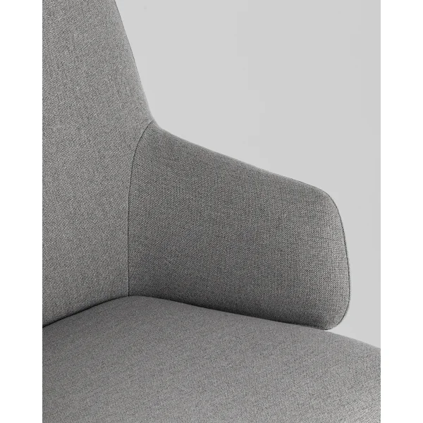 Кресло руководителя TopChairs Bow в ткани серый