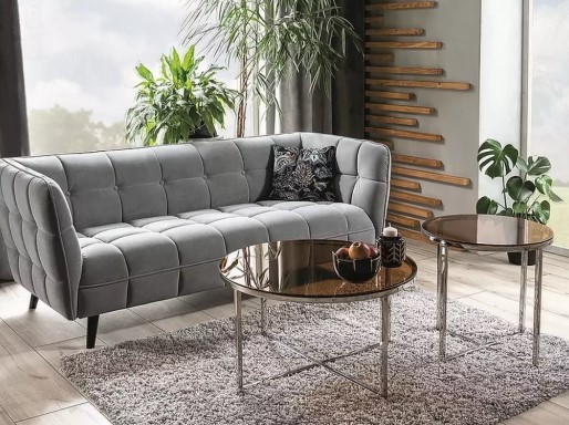 Диван SIGNAL CASTELLO 2 Velvet Bluvel 14 серый/венге